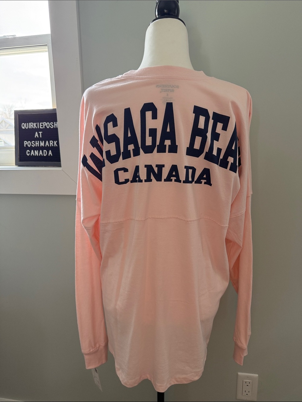 Wasaga Beach Canada Pink Long Sleeve Top Great Beach Wear